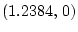 $(1.2384,\,0)$