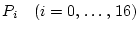 \(P_i\quad(i=0,\,\dots,\,16)\)