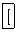 \fbox{\rule[-.25em]{0em}{1.1em}[}